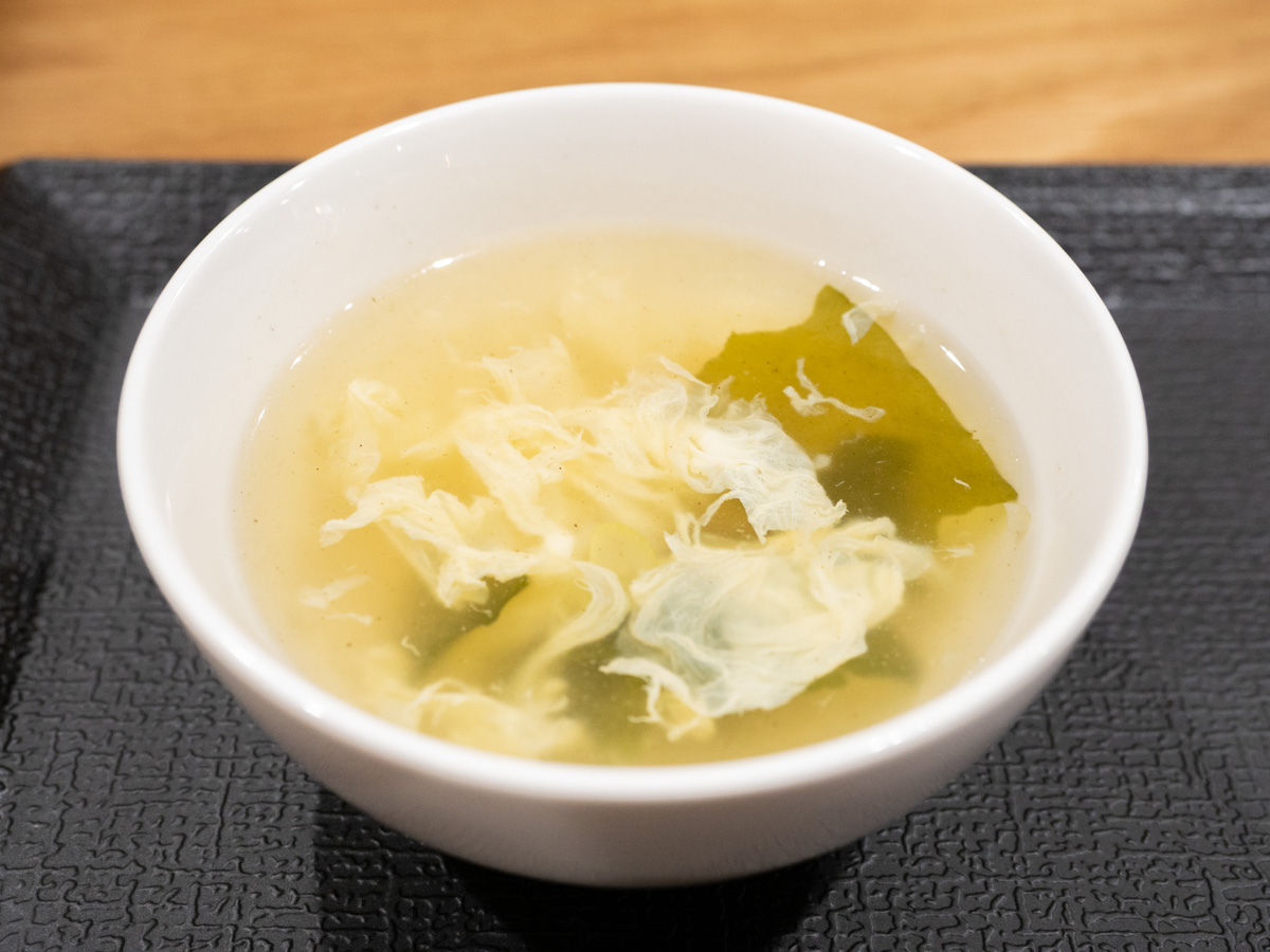 華すみ：特選四川麻婆豆腐セットのスープ