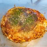 はっせい船町店：お好み焼 肉玉そば そばダブル 野菜ダブル